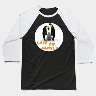 Penguin Family Baseball T-Shirt